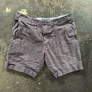 Tommy Hilfiger Men's Brown Shorts with Colorful Accents